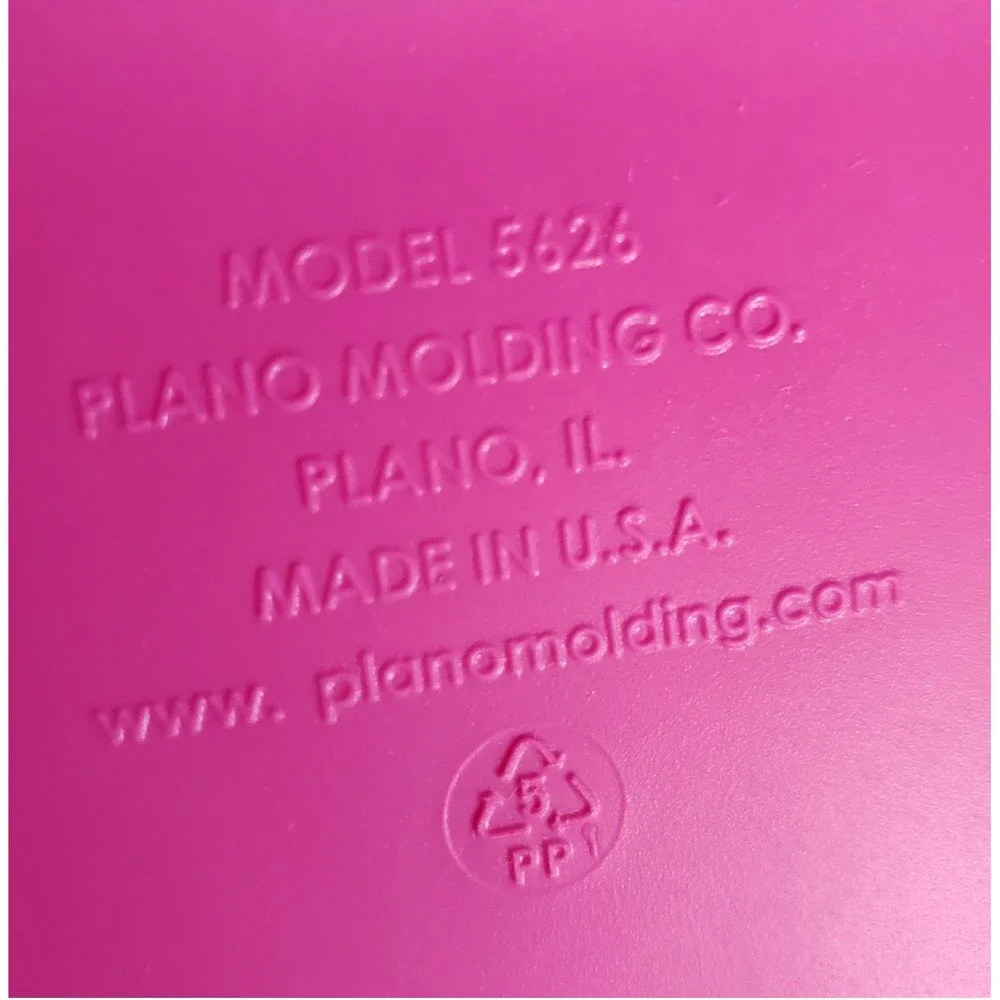 Caboodles Box Makeup Case Pink Swirl Two Tier w/ Mirror Plano Model 5626